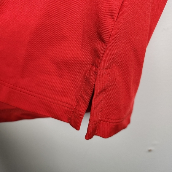 Jamie Sadock Orange Sleeveless Stretchy Zip Neck Sport Tank Top Sz S - Picture 4 of 5